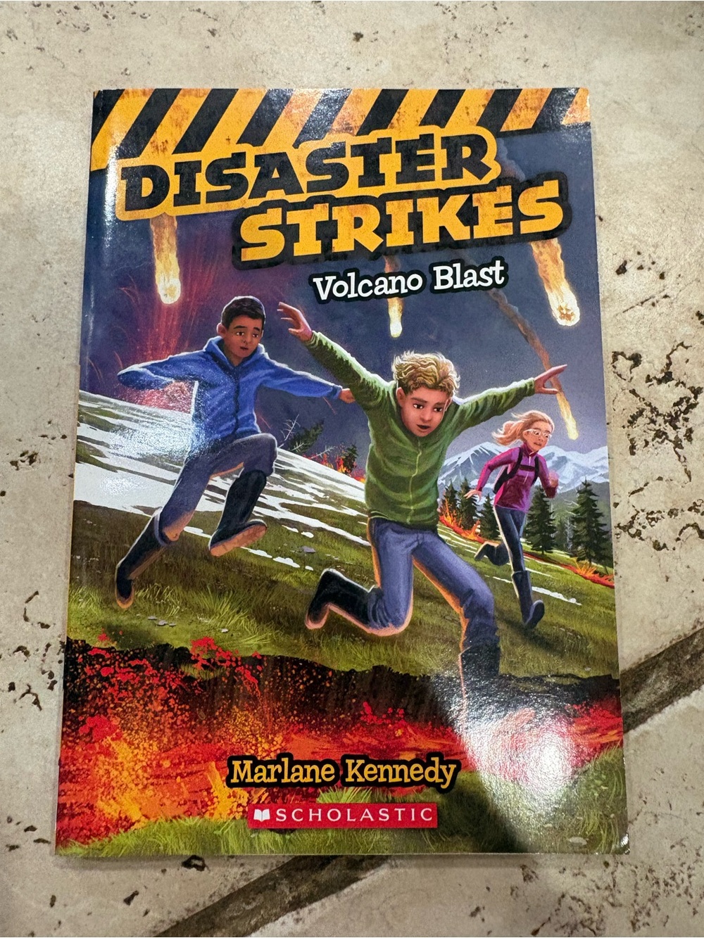 Scholastic Disaster Strikes: Volcano Blast — Yellow, Green, Blue Cover